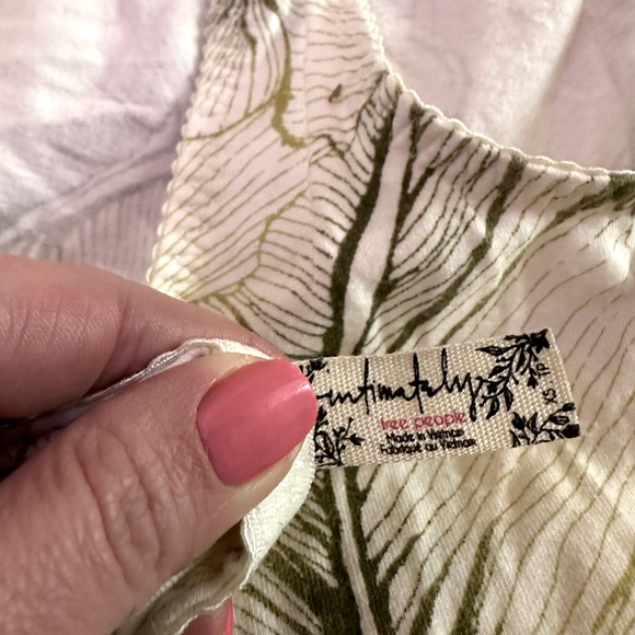 Free People Tropical Plant Bodysuit - Size SX - Picture 3 of 3